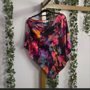 Vibrant Multicolor One Sleeve Colorful Top